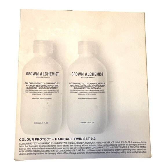 Grown Alchemist Colour Protect Haircare Twin Set Organic Shampoo & Conditioner - Picture 1 of 3